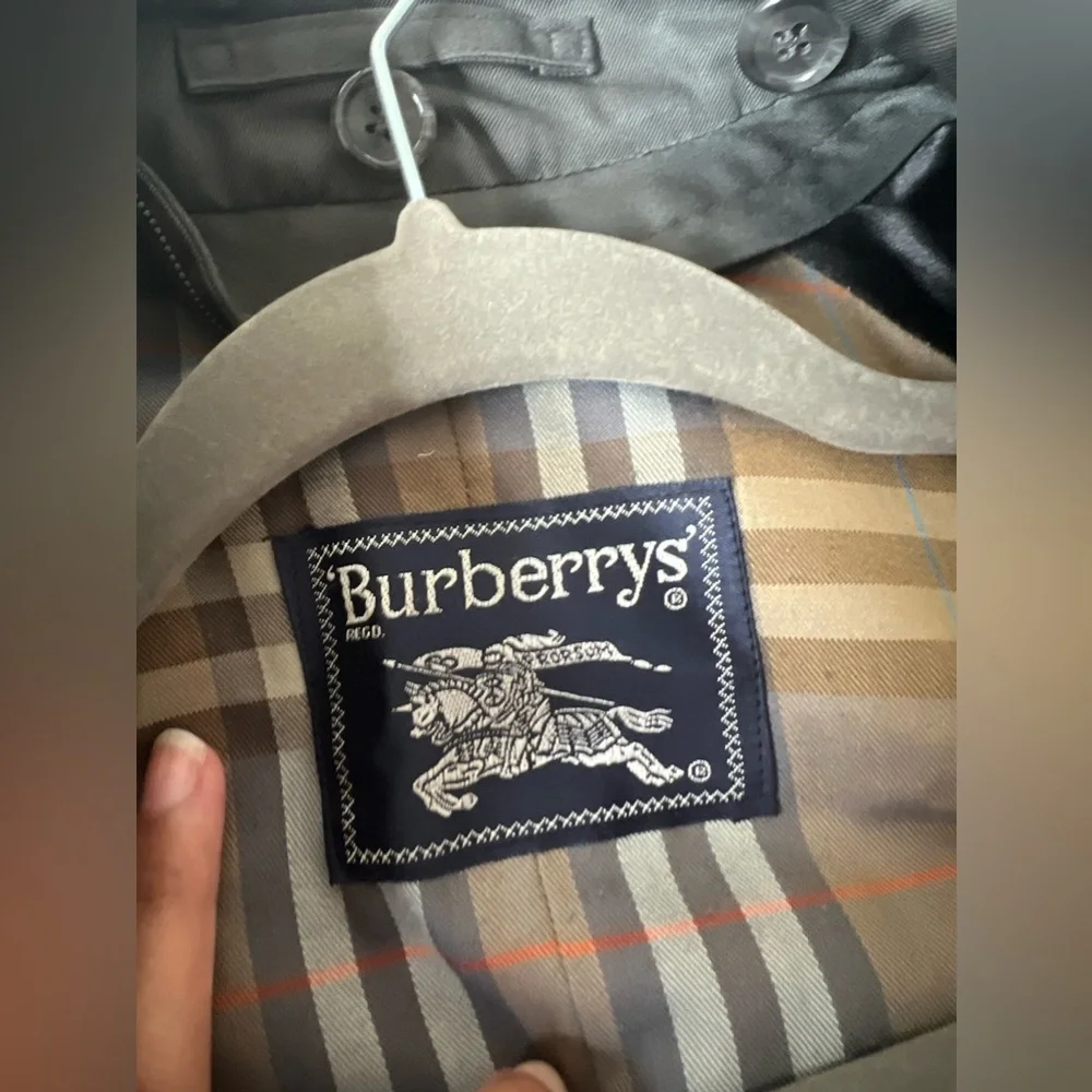 Classic Gray Trench Coat Burberry extremely long USA 6 - Picture 14 of 16